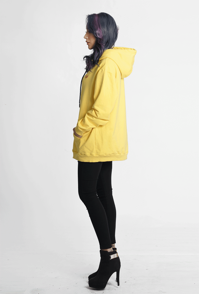 Golden Culture Autumn  Girl Hoodie (Yellow)